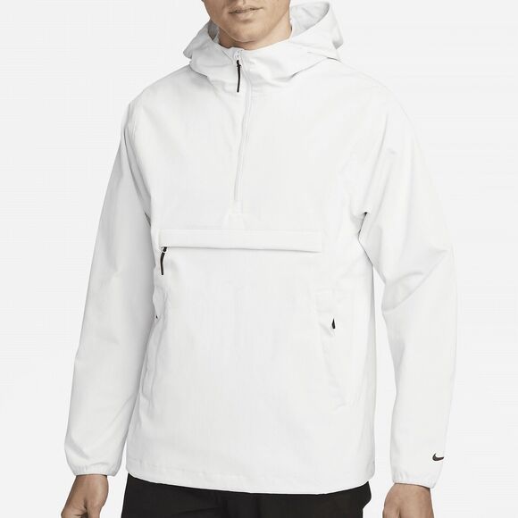Nike Men’s Size M-Tall Unscripted Repel Anorak White Black Golf Jacket - Picture 1 of 9